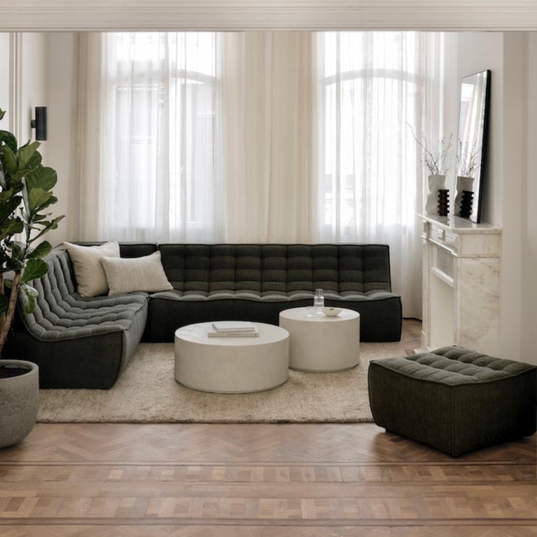 N701 4-Seat Sofa in Beige fabric by Ethnicraft
