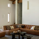 N701 4-Seat Sofa in Chestnut Leather aniline leather by Ethnicraft