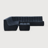 N701 5-Seat Extended Sofa in Graphite Eco eco fabric by Ethnicraft