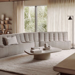 N701 5-Seat Extended Sofa in Beige fabric by Ethnicraft