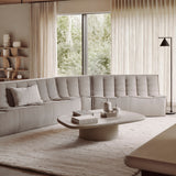N701 5-Seat Extended Sofa in Beige fabric by Ethnicraft
