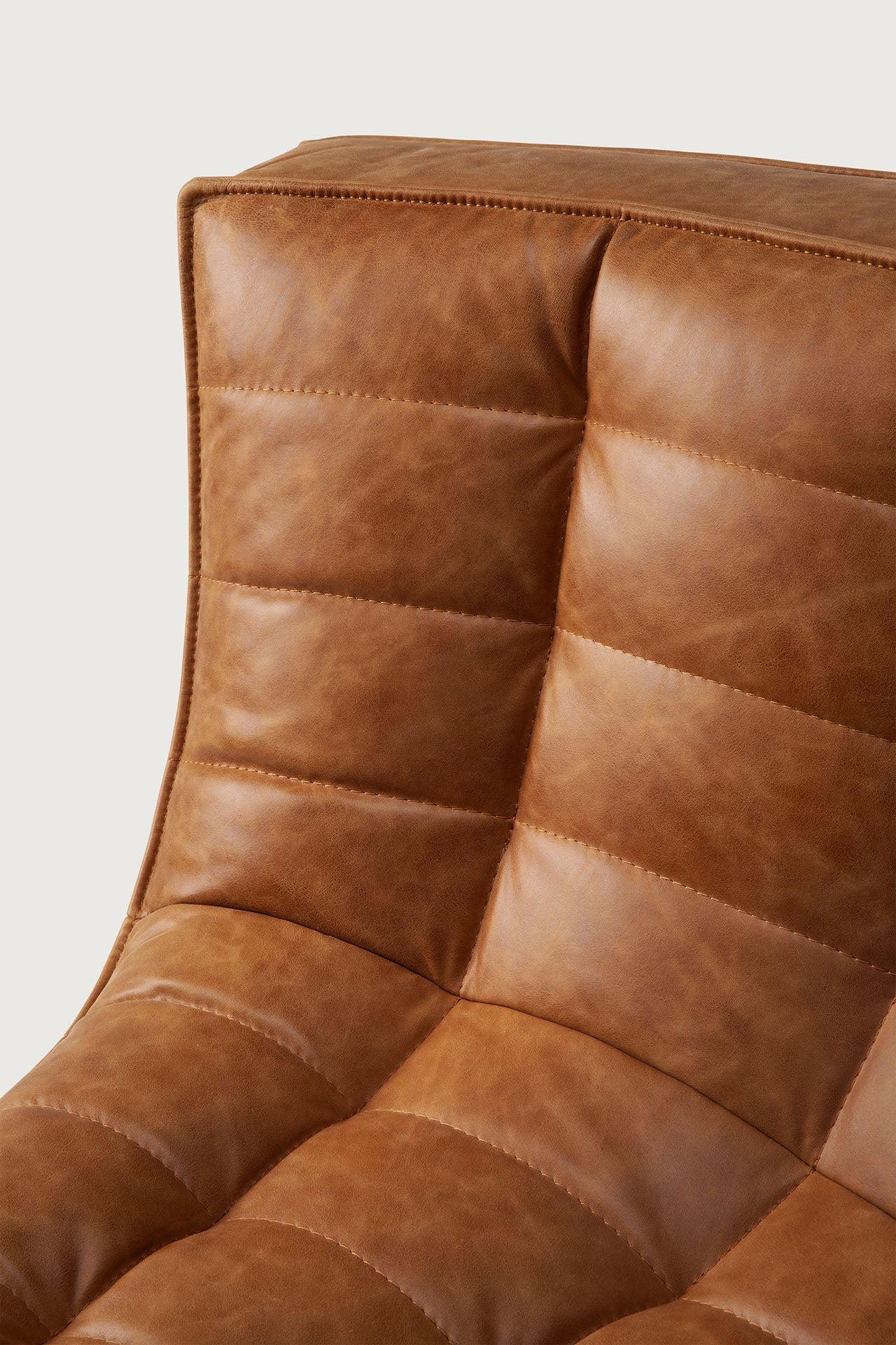 N701 5-Seat Extended Sofa in Old Saddle Leather aniline leather by Ethnicraft