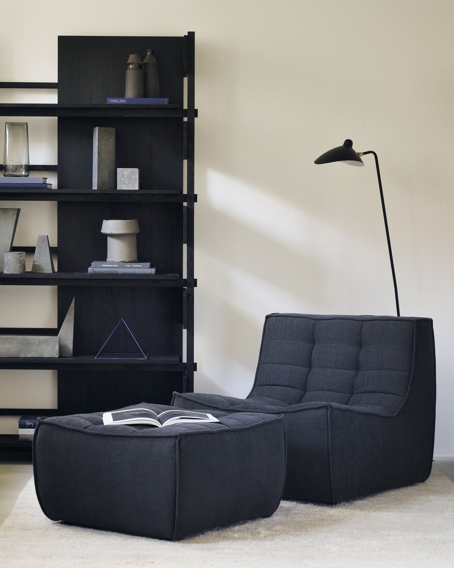 N701 5-Seat Extended Sofa in Ecru Eco eco fabric by Ethnicraft