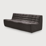 N701 5-Seat Extended Sofa in Blue fabric by Ethnicraft