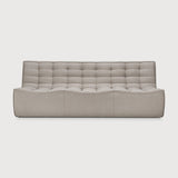 N701 5-Seat Extended Sofa in Dark Grey fabric by Ethnicraft