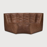 N701 5-Seat Sofa in Chestnut Leather aniline leather by Ethnicraft