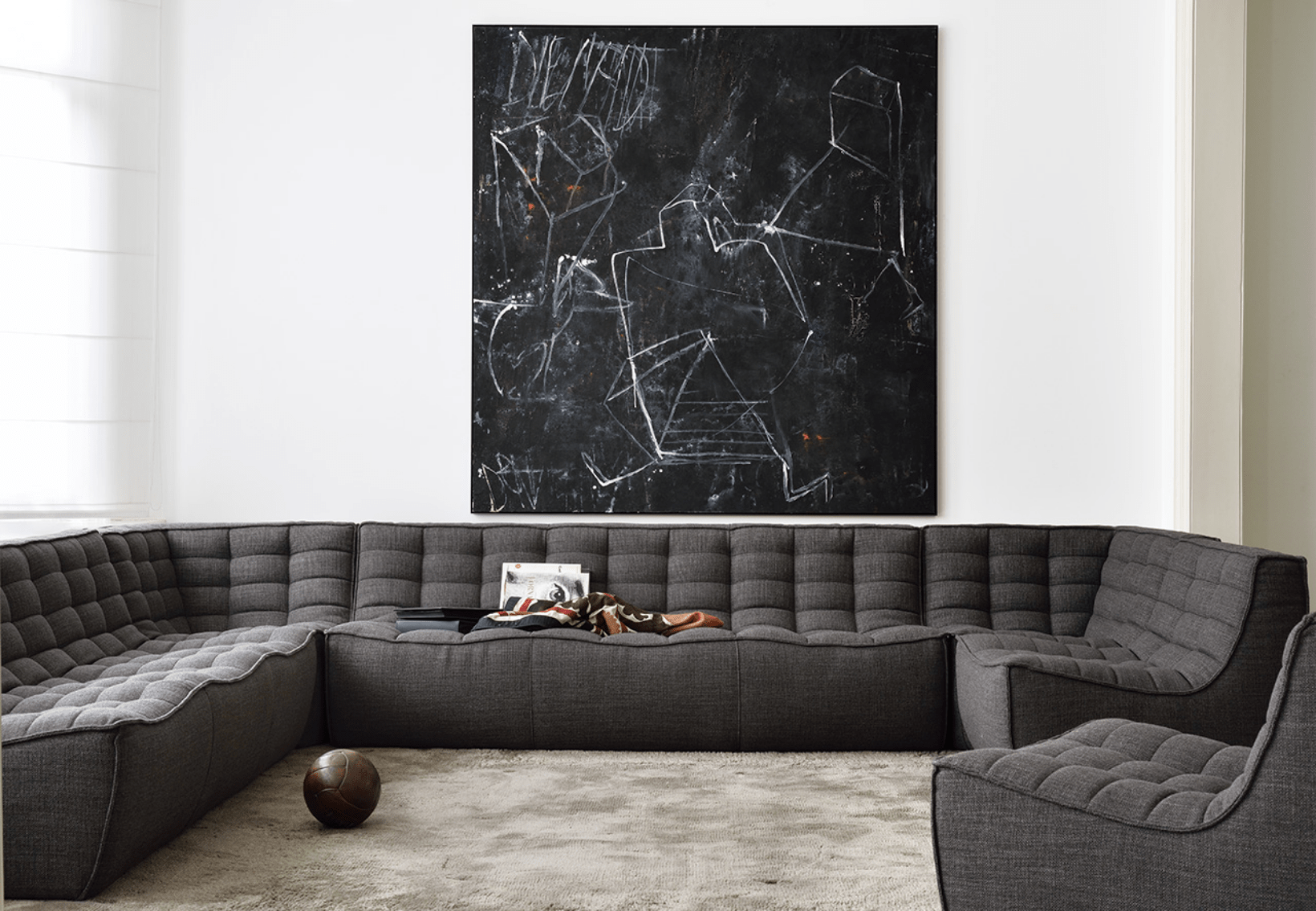 N701 5-Seat Sofa in Old Saddle Leather aniline leather by Ethnicraft
