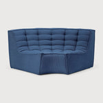 N701 6-Seat Sectional in Blue fabric by Ethnicraft
