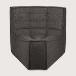 N701 6-Seat Sectional in Dark Grey fabric by Ethnicraft