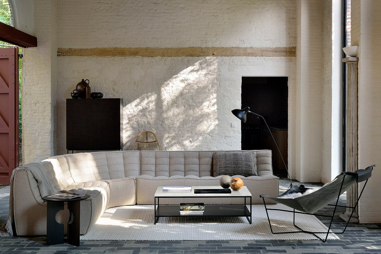 N701 6-Seat Sectional in Beige fabric by Ethnicraft