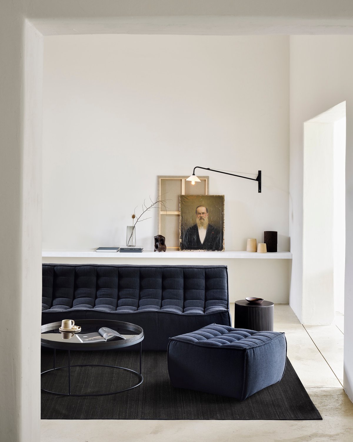 N701 6-Seat Sectional in Old Saddle Leather aniline leather by Ethnicraft