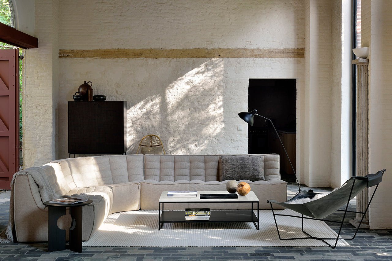 N701 6-Seat Sectional in Beige fabric by Ethnicraft