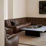 N701 6-Seat Sectional in Old Saddle Leather aniline leather by Ethnicraft