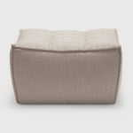 N701 footstool - Beige fabric White Cliff Studio Ottoman