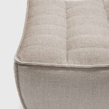 N701 footstool - Beige fabric White Cliff Studio Ottoman