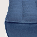 N701 footstool - Blue fabric White Cliff Studio Ottoman