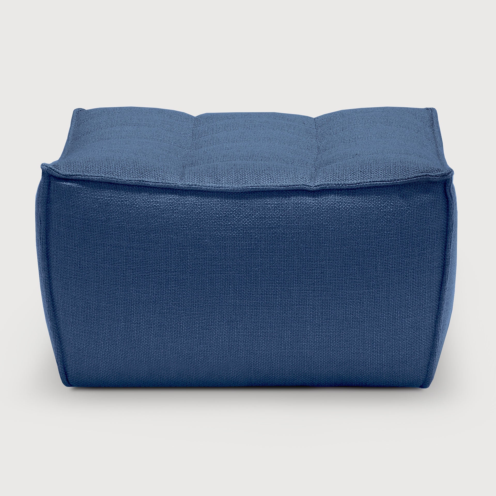 N701 footstool - Blue fabric White Cliff Studio Ottoman