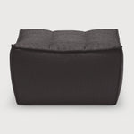 N701 footstool - Dark Grey fabric White Cliff Studio Ottoman