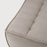 N701 footstool - Ecru Eco fabric White Cliff Studio Ottoman