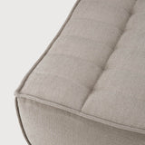 N701 footstool - Ecru Eco fabric White Cliff Studio Ottoman