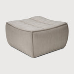 N701 footstool - Ecru Eco fabric White Cliff Studio Ottoman
