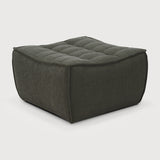 N701 footstool - Moss Eco fabric White Cliff Studio Ottoman
