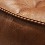 N701 footstool - Old Saddle leather White Cliff Studio Ottoman