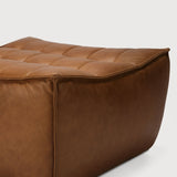 N701 footstool - Old Saddle leather White Cliff Studio Ottoman