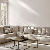 N701 modular sofa - Beige fabric - 3 seater White Cliff Studio Sofa