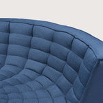 N701 modular sofa - Blue fabric - 90° round corner White Cliff Studio Sofa