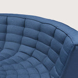 N701 modular sofa - Blue fabric - 90° round corner White Cliff Studio Sofa