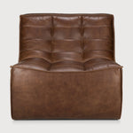 N701 modular sofa - Chestnut leather - 1 seater White Cliff Studio Sofa