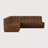N701 modular sofa - Chestnut leather - 1 seater White Cliff Studio Sofa