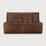 N701 modular sofa - Chestnut leather - 2 seater White Cliff Studio Sofa