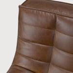 N701 modular sofa - Chestnut leather - 2 seater White Cliff Studio Sofa