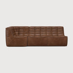 N701 modular sofa - Chestnut leather - 2 seater White Cliff Studio Sofa