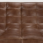 N701 modular sofa - Chestnut leather - 2 seater White Cliff Studio Sofa