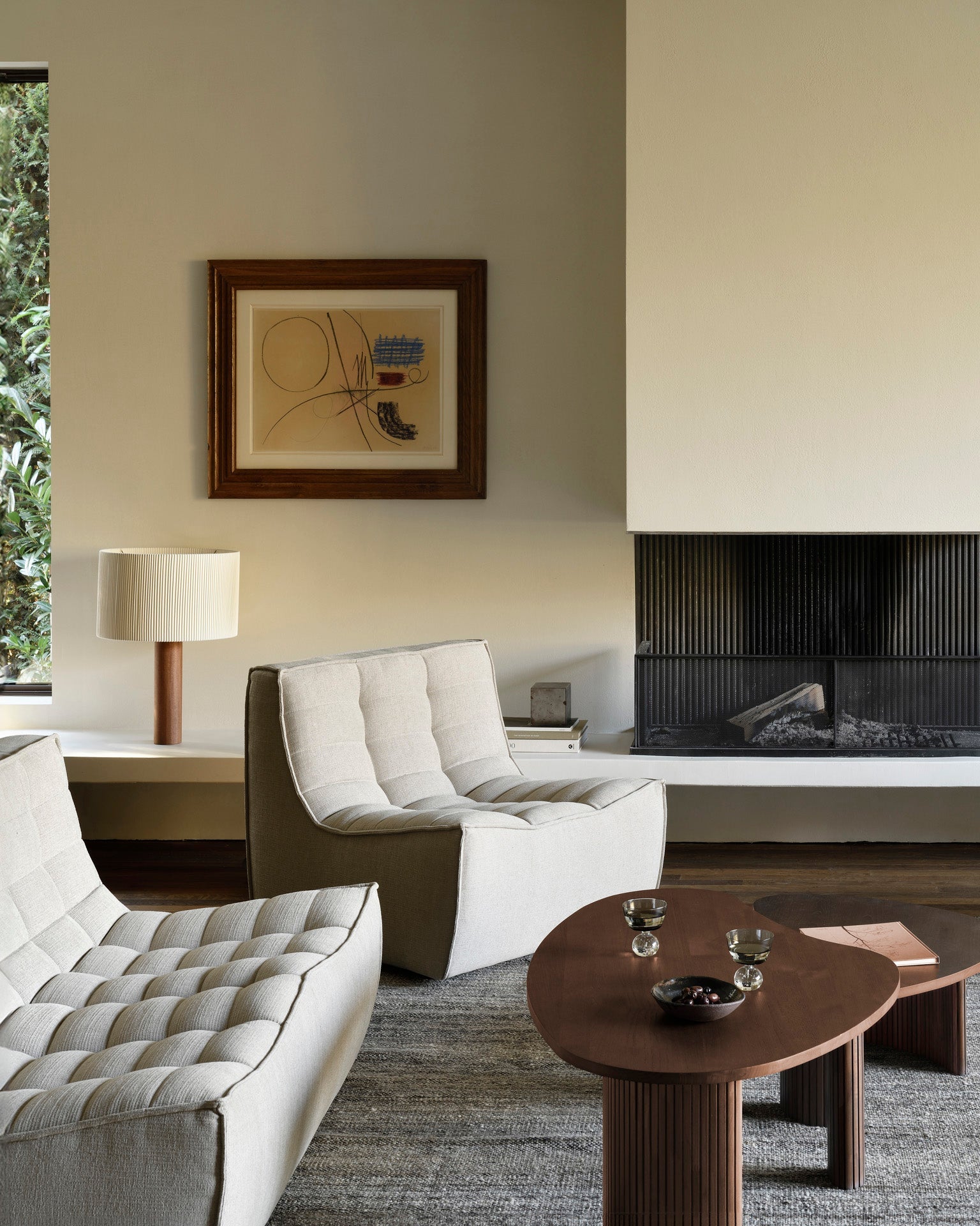 N701 modular sofa - Ecru Eco fabric - 1 seater White Cliff Studio Sofa