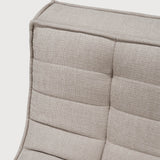 N701 modular sofa - Ecru Eco fabric - 1 seater White Cliff Studio Sofa