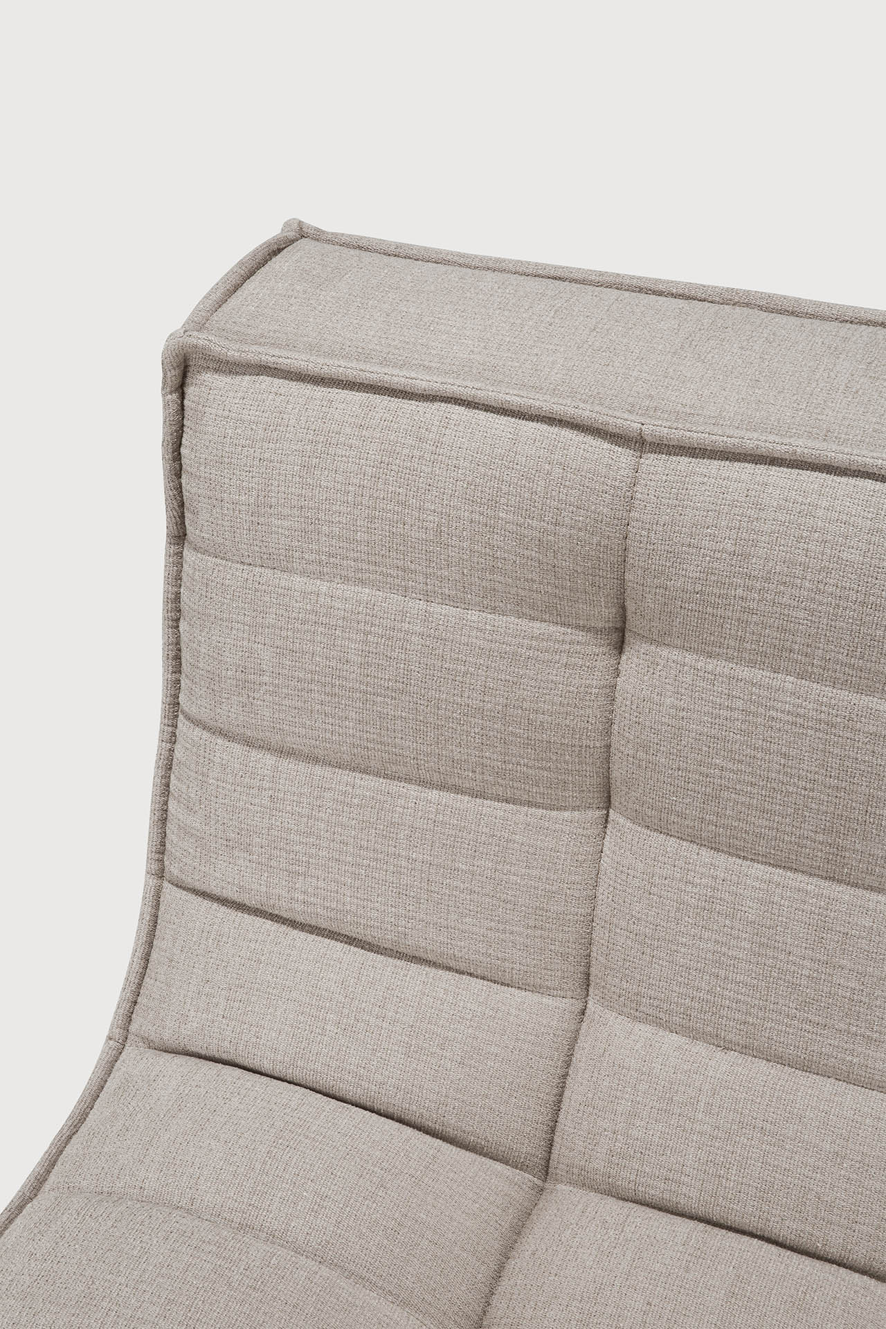 N701 modular sofa - Ecru Eco fabric - 1 seater White Cliff Studio Sofa