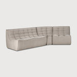 N701 modular sofa - Ecru Eco fabric - 1 seater White Cliff Studio Sofa