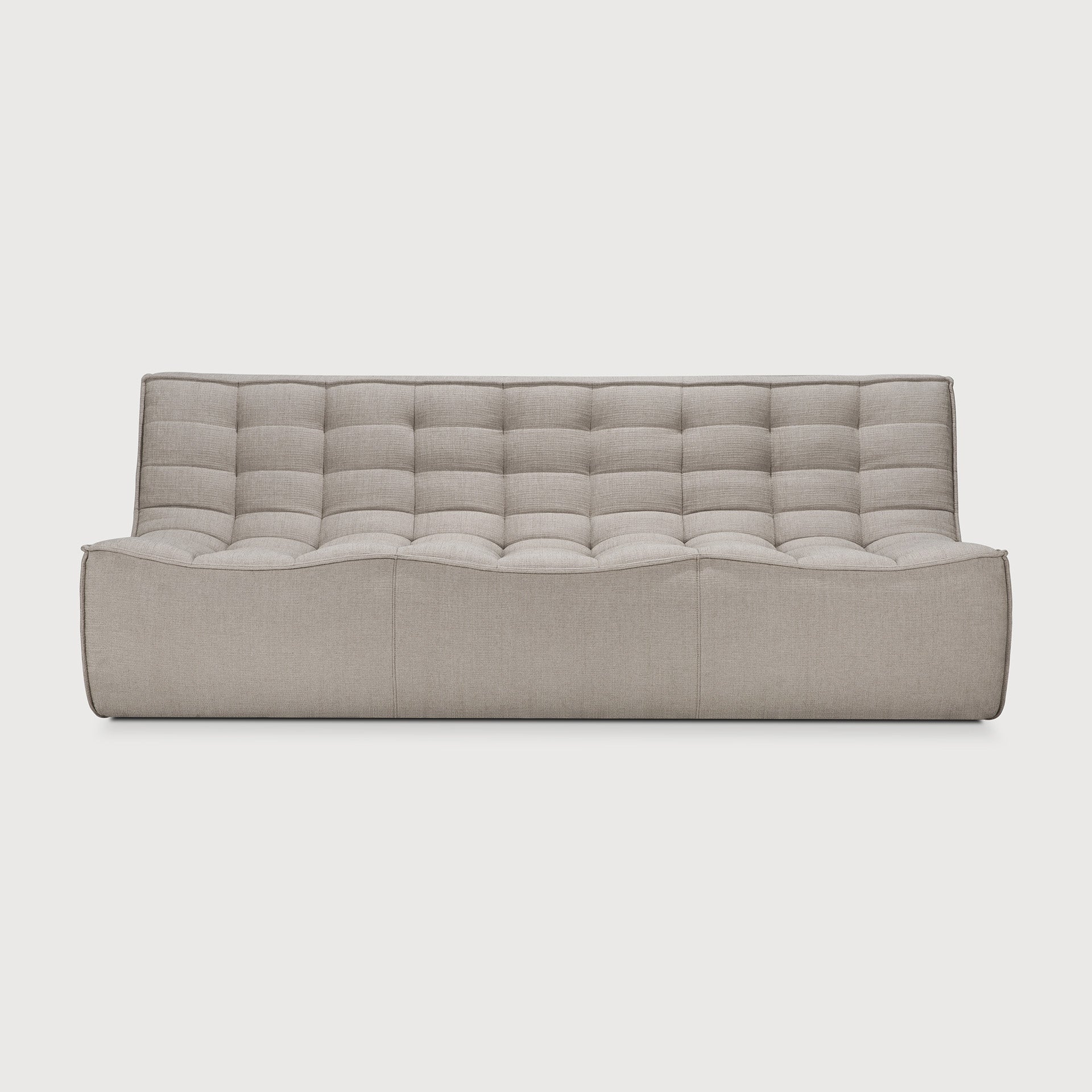 N701 modular sofa - Ecru Eco fabric - 3 seater White Cliff Studio Sofa
