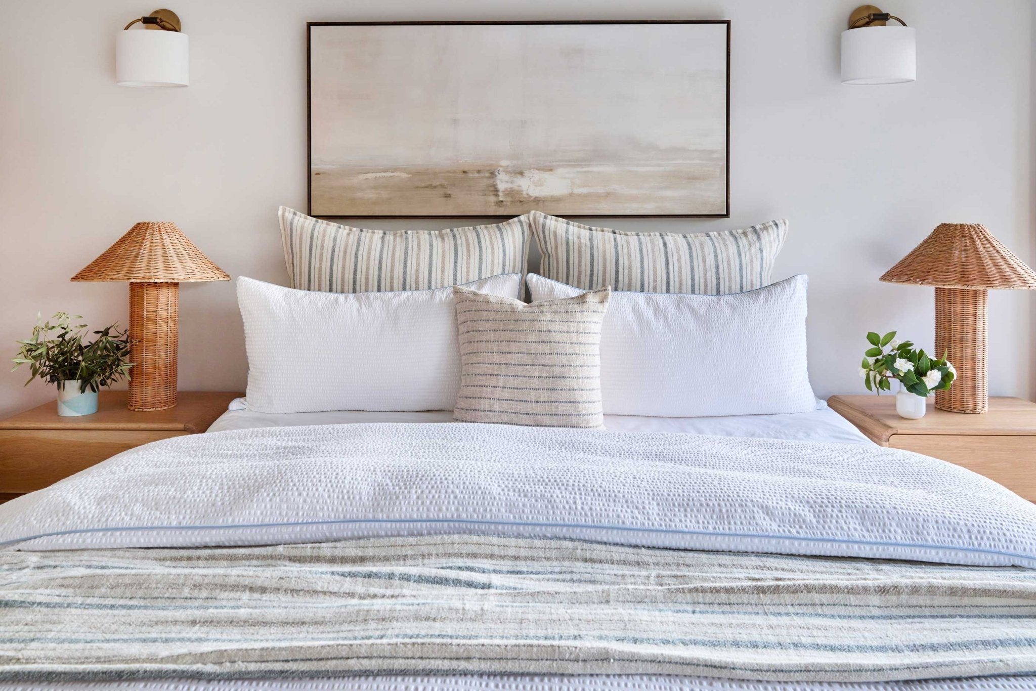 Naples Oversized Throw White Cliff Studio Throw Blankets