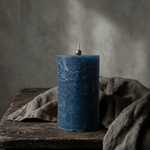 Navy Blue White Cliff Studio Candles