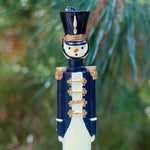 Navy Blue Royal Guard Hand-Painted Candles – Pack of 2 White Cliff Studio Candles