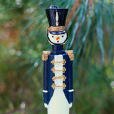 Navy Blue Royal Guard Hand-Painted Candles – Pack of 2 White Cliff Studio Candles