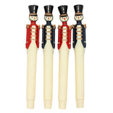 Navy Blue Royal Guard Hand-Painted Candles – Pack of 2 White Cliff Studio Candles
