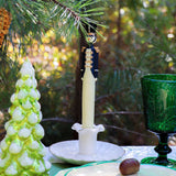 Navy Blue Royal Guard Hand-Painted Candles – Pack of 2 White Cliff Studio Candles