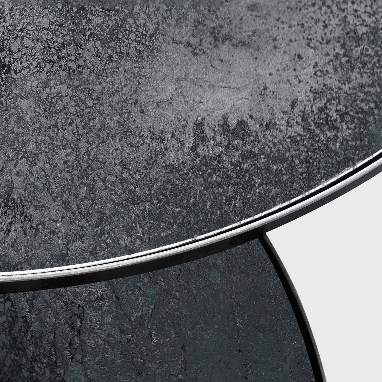 Nesting coffee table - Charcoal - round - set of 2 White Cliff Studio COFFEE TABLE