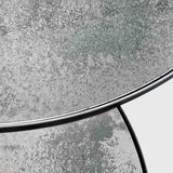 Nesting coffee table - Clear - round - set of 2 White Cliff Studio COFFEE TABLE